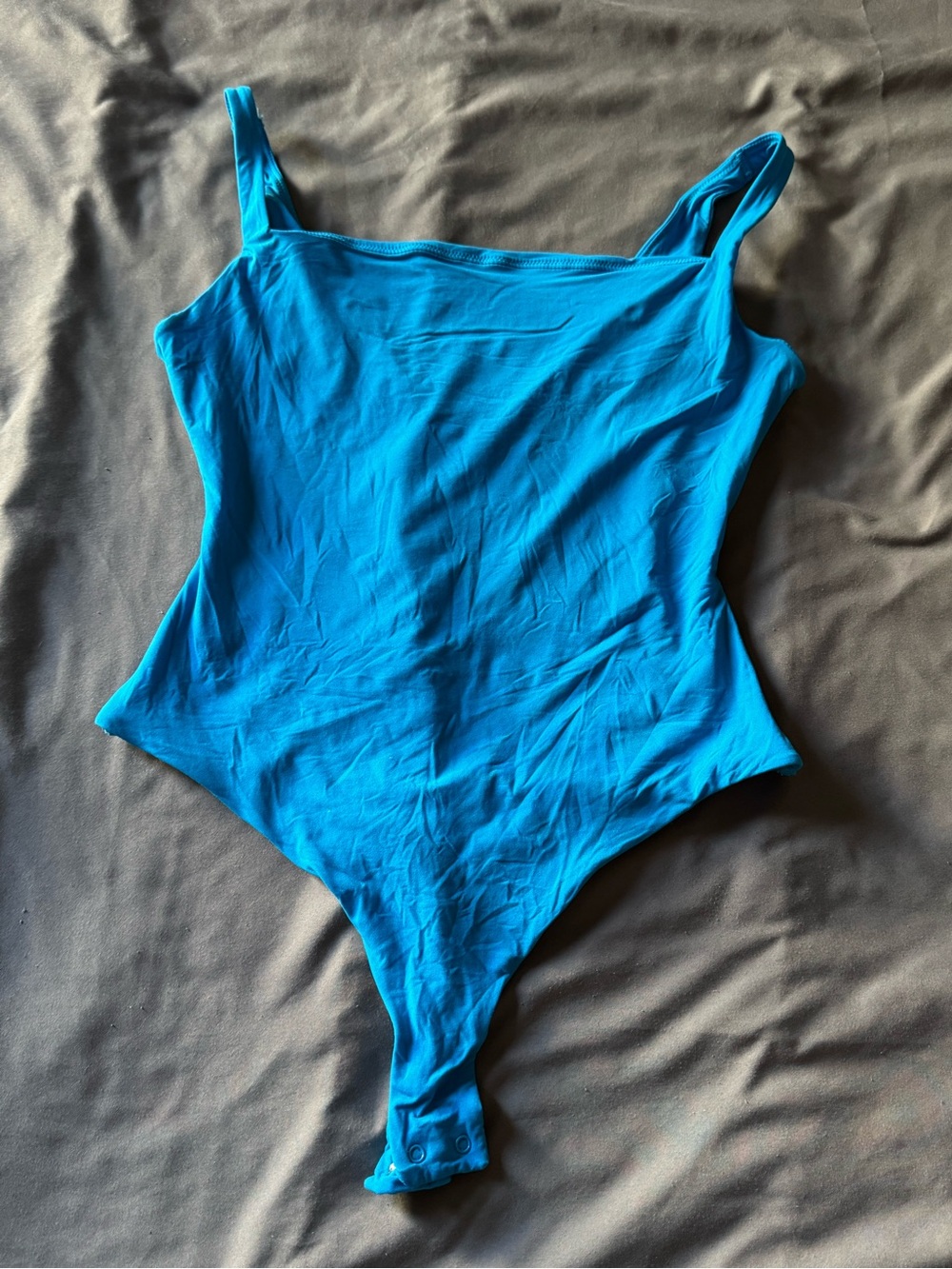 SKIMS BRIGHT BLUE SQUARE NECK BODYSUIT
